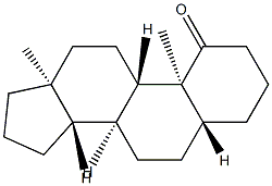 5α-アンドロスタン-1-オン 化学構造式