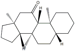5α-アンドロスタン-11-オン 化学構造式