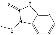 2H-Benzimidazole-2-thione,1,3-dihydro-1-(methylamino)-(9CI) Structure