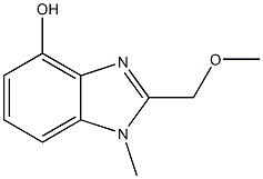 1H-Benzimidazol-4-ol,2-(methoxymethyl)-1-methyl-(9CI) Structure