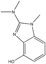 1H-Benzimidazol-4-ol,2-(dimethylamino)-1-methyl-(9CI) Structure