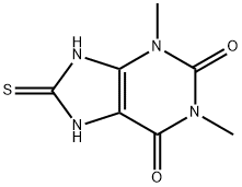 1,3-二甲基-8-硫代-3,7,8,9-四氢-1H-嘌呤-2,6-二酮 结构式