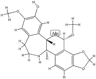 (6α)-2,8β-Dimethoxy-10,11-[methylenebis(oxy)]rheadan-3-ol 结构式