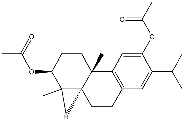 Abieta-8,11,13-triene-3β,12-diol diacetate 结构式