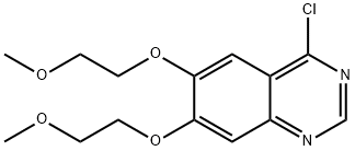 4-Chloro-6,7-bis(2-methoxyethoxy)quinazoline Structure
