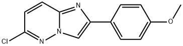 6-CHLORO-2-(4-METHOXY-PHENYL)-IMIDAZO[1,2-B]PYRIDAZINE Structure