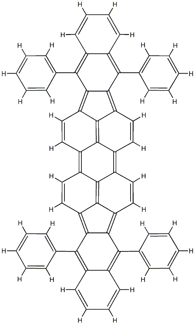 5,10,15,20-四苯基双苯并[5,6]茚并[1,2,3-CD:1',2',3'-LM] 结构式