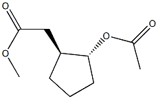 Cyclopentanemethanol, 2-(acetyloxy)-, acetate, (1R,2S)-rel- (9CI) 结构式