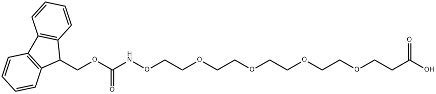FMOC-AMINOOXY-PEG4-ACID, 1895922-70-9, 结构式