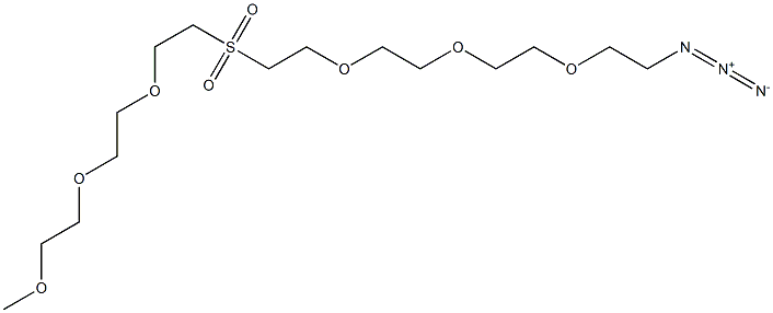 m-PEG3-Sulfone-PEG3-azide 结构式