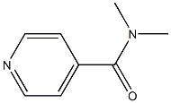 N,N-ジメチル-4-ピリジンカルボアミド 化学構造式