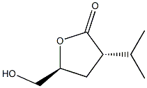 D-erythro-Pentonic acid, 2,3-dideoxy-2-(1-methylethyl)-, gamma-lactone (9CI) Struktur