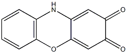 2-ヒドロキシ-3H-フェノキサジン-3-オン 化学構造式