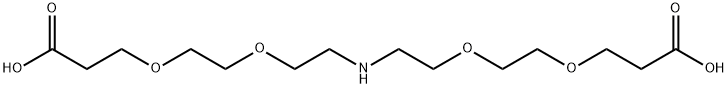 NH-(PEG2-acid)2 Struktur