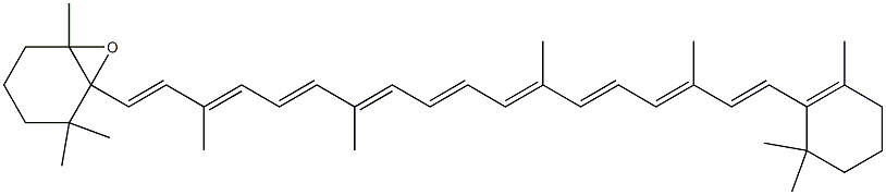 5,6-epoxy-beta,beta-carotene Struktur