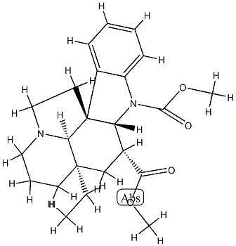 Aspidospermidine-1,3β-dicarboxylic acid dimethyl ester 结构式