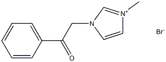 1H-Imidazolium,1-methyl-3-(2-oxo-2-phenylethyl)-, bromide (1:1) Structure