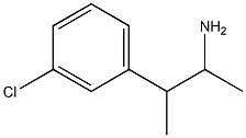 3-Chloro-α,β-dimethylbenzeneethanamine Structure