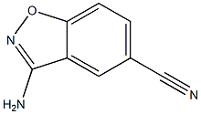 1,2-Benzisoxazole-5-carbonitrile,3-amino-(9CI) Structure