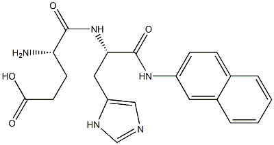 H-GLU-HIS-ΒNA, 201990-76-3, 结构式
