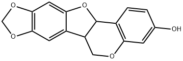 (6aR)-8,9-(エポキシメタノキシ)-6aα,11aα-ジヒドロ-6H-ベンゾフロ[3,2-c][1]ベンゾピラン-3-オール 化学構造式