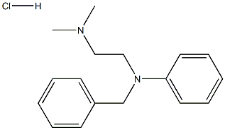 N-ベンジル-N′,N′-ジメチル-N-フェニルエチレンジアミン・塩酸塩 化学構造式