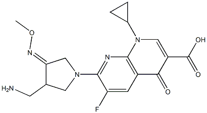 ゲミフロキサシン 化学構造式