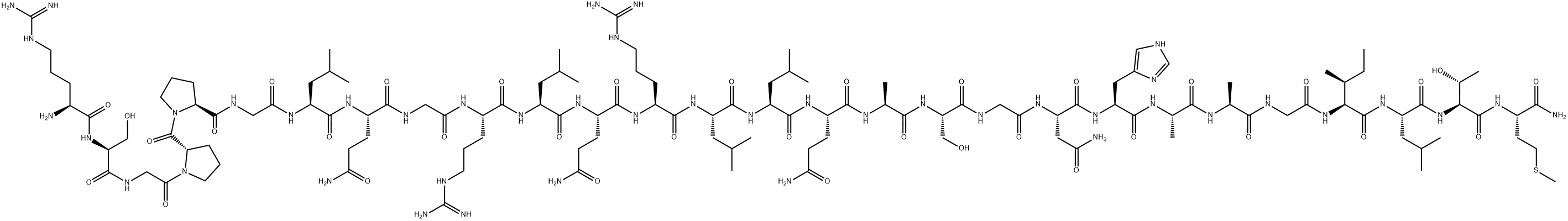 オレキシンB (ヒト) 化学構造式