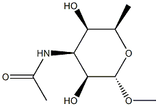 Methyl 3-(acetylamino)-3,6-dideoxy-α-D-talopyranoside Struktur