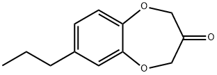 2-h-1,5-benzodioxepin-3(4h)-one,7-propyl-(9ci) Structure