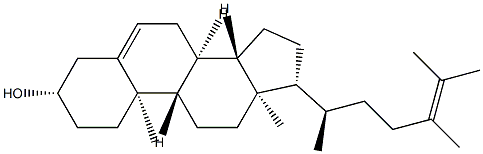 24-メチルコレスタ-5,24(25)-ジエン-3β-オール 化学構造式