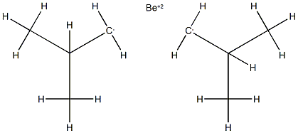 beryllium(+2) cation, 2-methanidylpropane 结构式