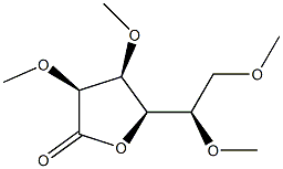 2-O,3-O,5-O,6-O-テトラメチル-D-マンノン酸γ-ラクトン 化学構造式