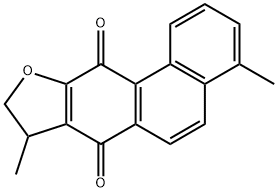 8,9-ジヒドロ-4,8-ジメチルフェナントロ[3,2-b]フラン-7,11-ジオン 化学構造式