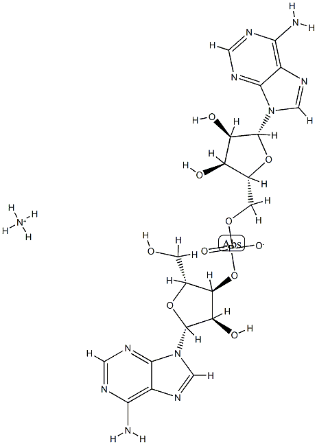 ADENYLYL-(3',5')-ADENOSINE, AMMONIUM SALT Structure