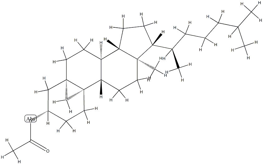 5,19-Cyclo-5β-cholestan-3β-ol acetate Structure