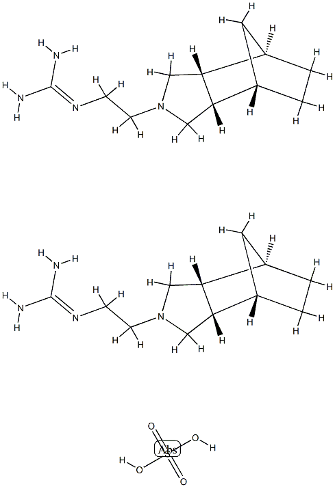 methanohexohydroisoindoline ethylguanidine hemisulfate Structure