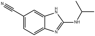 1H-Benzimidazole-5-carbonitrile,2-[(1-methylethyl)amino]-(9CI) Structure