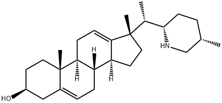 (17S,22S)-17-Methyl-18-nor-16,28-secosolanida-5,12-dien-3β-ol Structure