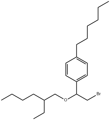 [α-(Bromomethyl)-p-hexylbenzyl](2-ethylhexyl) ether Struktur