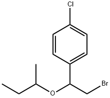 1-(2-溴-1-(仲丁氧基)乙基)-4-氯苯 结构式