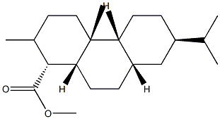 (1R,4bβ,8aβ,10aα)-Tetradecahydro-7β-isopropyl-1,4aβ-dimethyl-1α-phenanthrenecarboxylic acid methyl ester 结构式