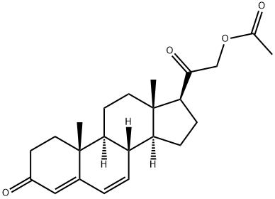 6-dehydrodeoxycorticosterone acetate 结构式