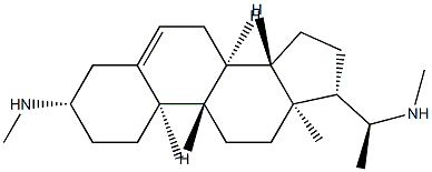 (20S)-N,N'-Dimethylpregn-5-ene-3β,20-diamine Structure