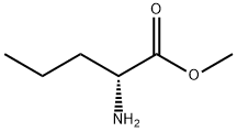 (2R)-2-アミノペンタン酸メチル 化学構造式
