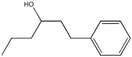 1-phenylhexan-3-ol Struktur