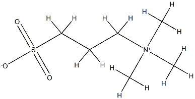 3-(三甲基铵)丙烷-1-磺酸盐 结构式