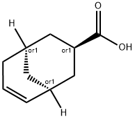 (1β,3α,5β)-Bicyclo[3.3.1]non-6-ene-3-carboxylic acid Struktur