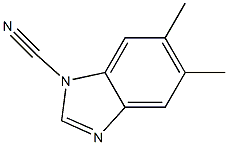 1H-Benzimidazole-1-carbonitrile,5,6-dimethyl-(9CI) Structure