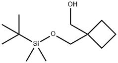 1-[[[(1,1-二甲基乙基)二甲基甲硅烷基]氧基]甲基]环丁烷甲醇, 220343-46-4, 结构式